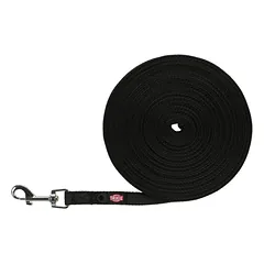TRIXIE Tracking pavadys, gumuotas S-M 15 m/15mm, juodas