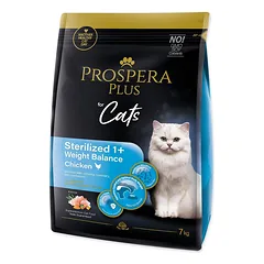 Prospera Plus Sterilized 1+ Vištienos Svorio Balansas sausas maistas sterilizuotoms katėms svorio kontrolei, 7 kg