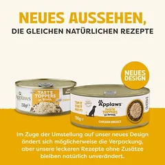 Applaws Taste Toppers Natural sultinyje, drėgnas maistas šunims, ekonominė pakuotė 24 x 156 g — 2 nuotrauka