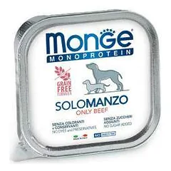 Monge Monoproteico Solo Wet Dog Pate drėgnas maistas šunims su jautiena, 150 g
