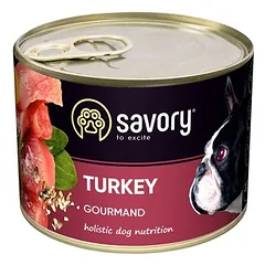 Savory drėgnas maistas šunims su kalakutiena, 400 - 499 g — 3 nuotrauka