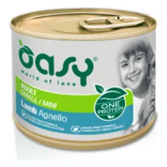 Oasy Adult Mini Lamb vieno baltymo konservai su ėriena suaugusiems mažų veislių šunims