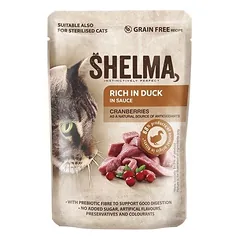 SHELMA antienos gabaliukai padaže konservai katėms photo