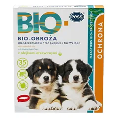 Antkaklis PESS Bio-Protection nuo parazitų jauniems šuniukams 35cm