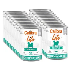 CALIBRA Dog Life Sensitive Salmon with rice 24x400g