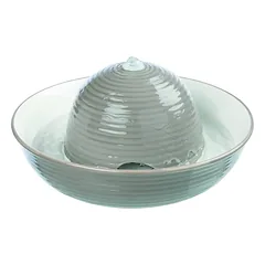 Trixie Vital Flow Ceramic automatinis girdymo fontanėlis šunims ir katėms, 1.5 l, ø 28 x 12 cm, pilka/balta