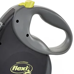 FLEXI Giant L tape automatinis pavadėlis šunims iki 50kg, juosta 8m, juodas — 2 nuotrauka