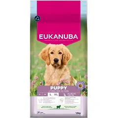 Eukanuba Life Care Puppy Large sausas maistas didelių veislių šuniukams su ėriena ir ryžiais, 12kg