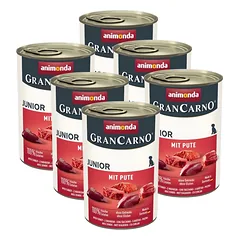 ANIMONDA GranCarno Junior skonis: kalakutiena 6x400g 