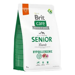 BRIT CARE Hypoallergenic Senior Lamb 3kg seniems šunims su ėriena