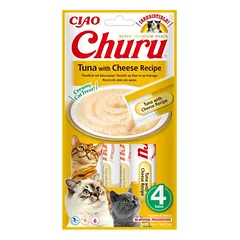 INABA Churu Tuna with cheese 4x14g tunas su sūriu katėms