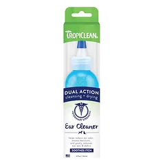 TropiClean Dual Action ausų valiklis šunims ir katėms, 118 ml — 2 nuotrauka