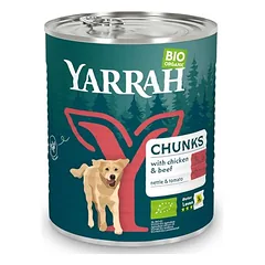 Yarrah Bio drėgnas maistas šunims, konservai 6 x 820 g