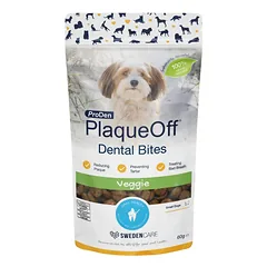 PlaqueOff Dental Bites – skanėstai burnos higienai šunims S 60 g
