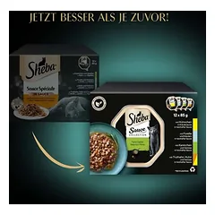 Sheba mišrių rūšių lėkštutės, drėgnas maistas katėms, ekonominė pakuotė 144 x 85 g — 3 nuotrauka