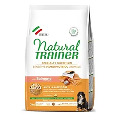 Natural Trainer Sensitive Puppy&Junior M/M sausas maistas šuniukams su lašiša