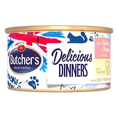 Butcher's Delicious Dinners drėgnas maistas katėms, ekonominė pakuotė 48 x 85 g — 5 nuotrauka