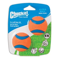 Chuckit! Ultra Ball kamuoliukas, žaislas šunims, Dydis S: 2 vnt., apie Ø 5,1 cm parduotuvėje mumbo.lt