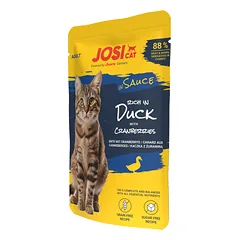 JosiCat Rich in Duck in Sauce, 85 g – konservai katėms su antiena padaže