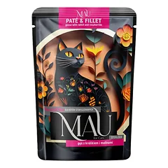 MAU Filet Mix skonių: žąsis, elnias ir antis, 6 x 85 g drėgnas maistas sterilizuotam katinui