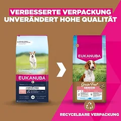 Eukanuba Grain Free Senior Small & Medium su jūrų žuvimi, sausas maistas šunims, 3 - 4,9 kg — 3 nuotrauka