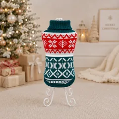 PAW COUTURE gyvūnų augintinių megztinis, žalias, žalias, L dydis — 2 nuotrauka