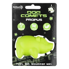Dog Comets Propus - guminis mini žaislas šunims, kiaulė su skanėsto anga, Różowy / 8cm — 4 nuotrauka