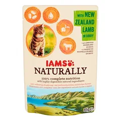 IAMS Naturally Adult konservuotas pašaras katėms su su ėriena 85g