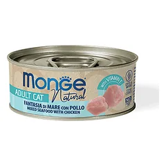 Monge Natural jūros gėrybių mišinys su vištiena, drėgnas maistas katėms 80 g parduotuvėje bikuva.lt