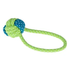zooplus Exclusive žaislas šunims Limoen, kamuoliukas ir virvė, apie Ø 6 x L 20 cm — 2 nuotrauka