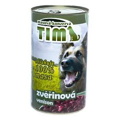 Timas šuo Zvěřinová, konservuoti 1200 g