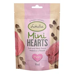 Lukullus Puppy "Mini Hearts" Snacks Kalb (getreidefrei)