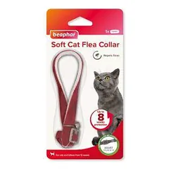 Antkaklis nuo blusų katėms - Beaphar Soft Collars Cats Velvet