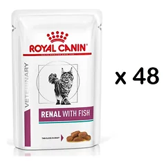 ROYAL CANIN Renal Feline Fish 48 x 85 g šlapias maistas katėms, sergančioms lėtiniu inkstų nepakankamumu