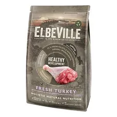 Sausas šuniukų maistas - ELBEVILLE Puppy and Junior Mini Fresh Turkey Healthy Development 1.4 kg