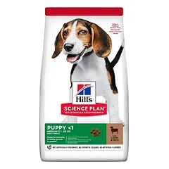 Hills Science Plan Puppy Medium Breed with Lamb sausas maistas vidutinio dydžio šuniukams su ėriena, 18 kg parduotuvėje e-zoo.lt
