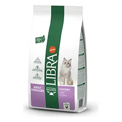LIBRA CAT STERILIZED Pašaras Katėms Su Vištiena 10 kg