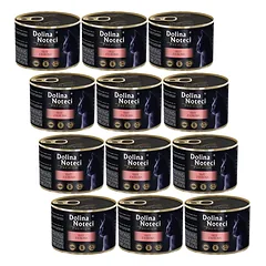 Dolina Noteci Premium katėms su lašišos filė padaže 12x185g