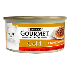 GOURMET Gold Sauce Delights su jautiena 85 g šlapias maistas katėms