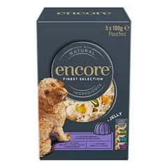 Encore Jelly Pouch mišrus rinkinys, drėgnas maistas šunims 5 x 100 g, 100 - 199 g — 2 nuotrauka