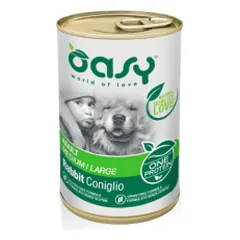 Oasy Adult Medium & Large Rabbit vieno baltymo konservai su triušiena šunims - Pet24