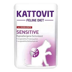 Kattovit Sensitive chicken+duck 85g paketėlis