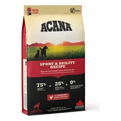 Acana Sport & Agility begrūdis sausas maistas aktyviems šunims 11.4kg 17kg