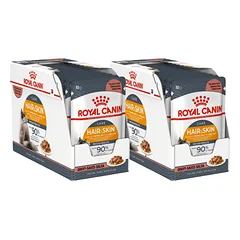 Royal Canin Cat Hair&Skin Care Gravy šlapias maistas katėms 24x85g