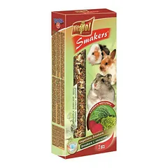 Vitapol Smakers Snack su daržovėmis, skanėstai triušiams ir graužikams 90 g — 5 nuotrauka