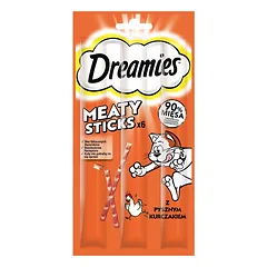 DREAMIES Papildomas ėdalas suaugusioms katėms su gardžia vištiena 30 g