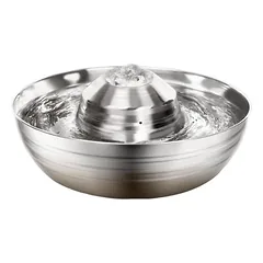 Automatischer Trinkbrunnen Katzen und Hunde,2 l,Edelstahl,inklusive Filter