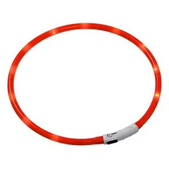 Flamingo VISIO LED antkaklis šunims, oranžinis, 70 cm — 2 nuotrauka