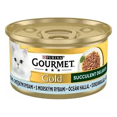 Purina Gourmet Gold Succulent Delights Ocean Fish 85 g nuotrauka