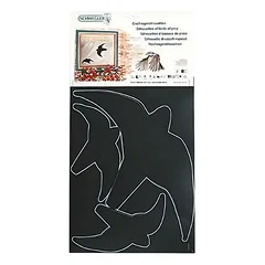 Erdtmanns Greifvogel-Silhouette schwarz